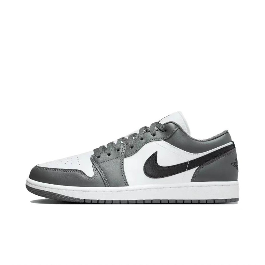 Jordan Air Jordan 1 Abrasion Resistant Coverage Low top Vintage Basketball Shoes Unisex Black Gray купить в интернет-магазине Yoocart с быстрой доставкой по России.