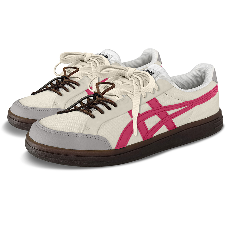 Onitsuka Tiger Advanti Anti-Slip Wear-Resistant Low-Top Skateboard Shoes Unisex Beige Pink