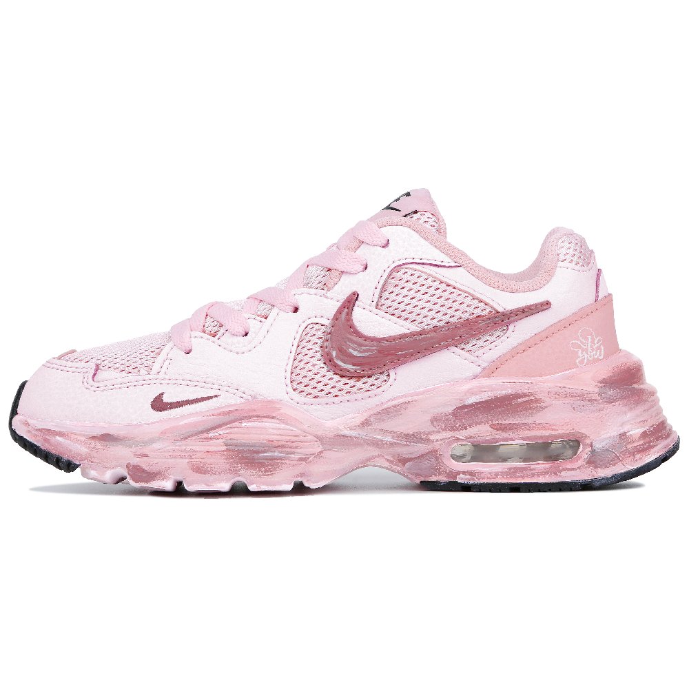 Nike Air Max Fusion Anti-Slip Wear-Resistant Low-Top Casual Running Shoes Women's Pink