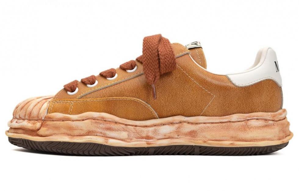MIHARA YASUHIRO Blakey Og Sole Leather Low Grey Black