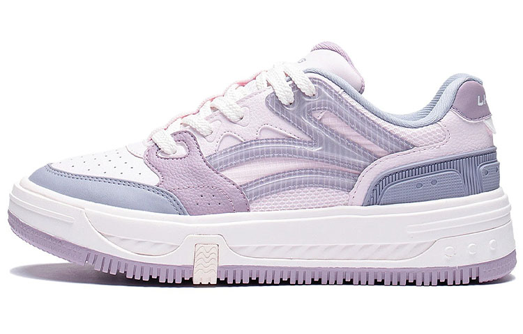LiNing Drifting Anti-Slip Wear-Resistant Low-Top Skateboard Shoes Women's Pink Purple
