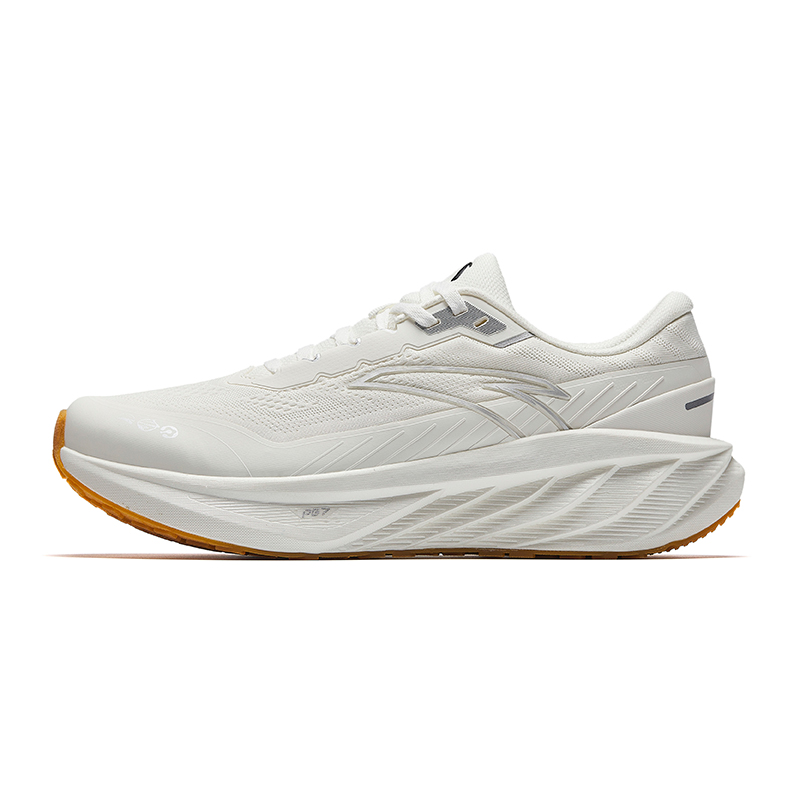 Anta Travel Anti Slip Wear Resistant Low Top Running Shoes Men's White Silver