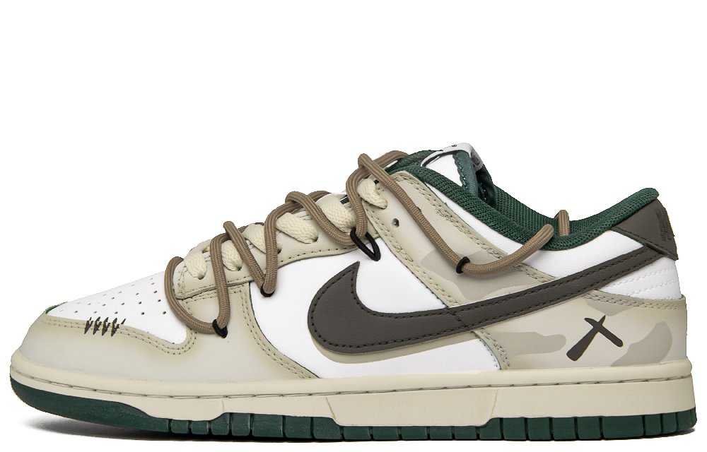 Nike Dunk Jungle Ore Anti Slip Wear Resistant Low Top Skateboard Shoes Men's Beige Brown