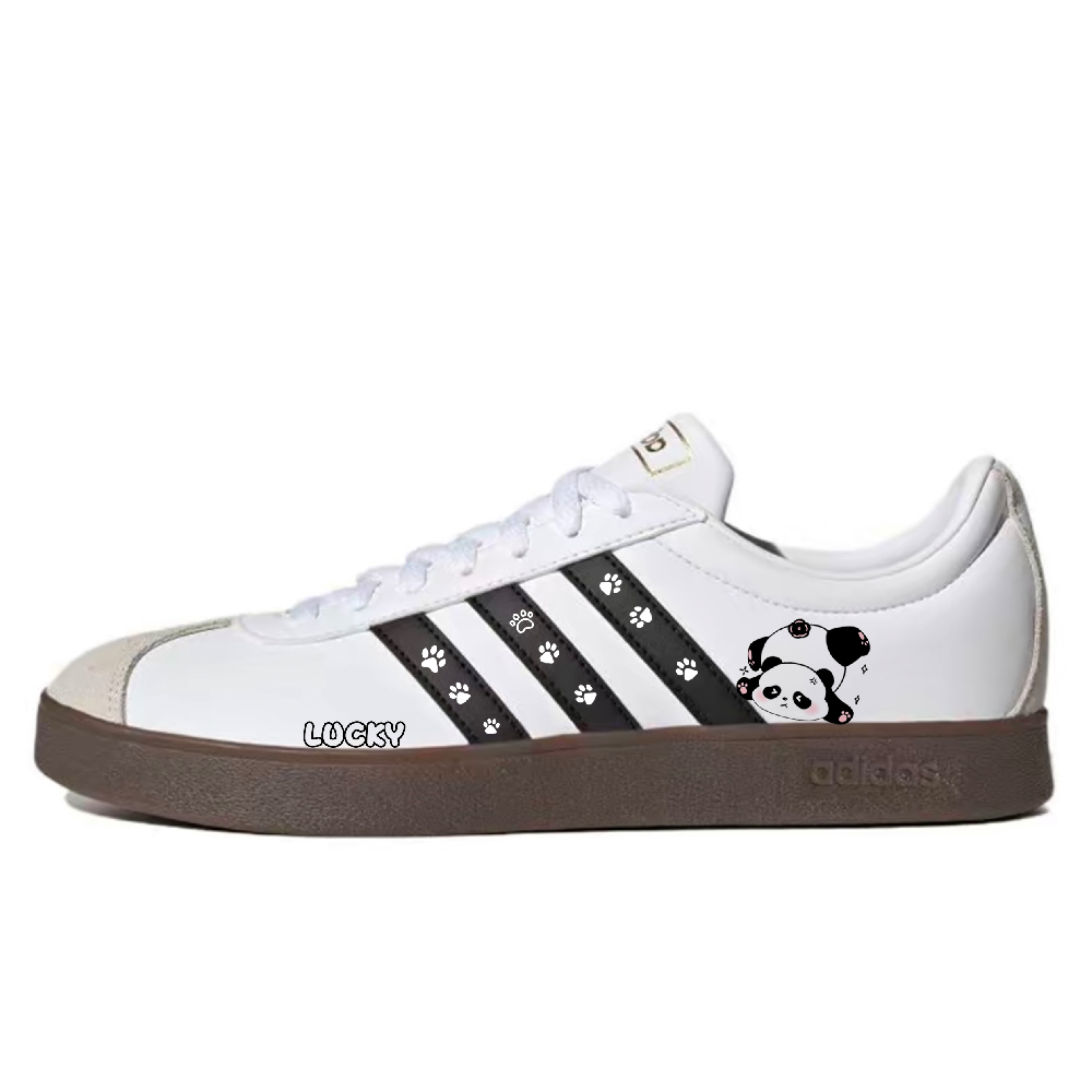 Adidas Neo VL Court 2.0 Low Top Skateboard Shoes Unisex Gray