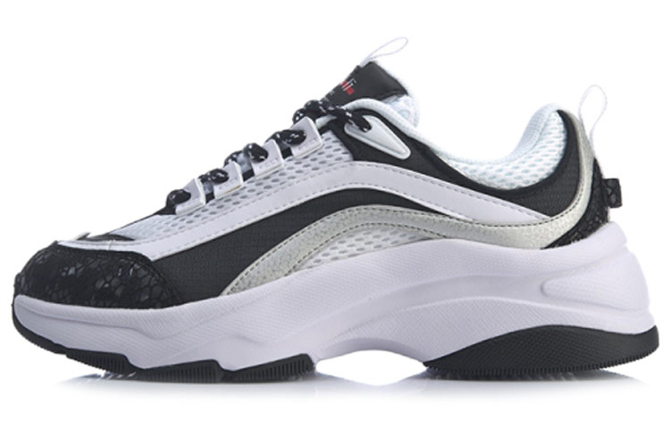 LINING Aurora WindWalker Chunky Sneakers Women's Low-Top Black White Gray