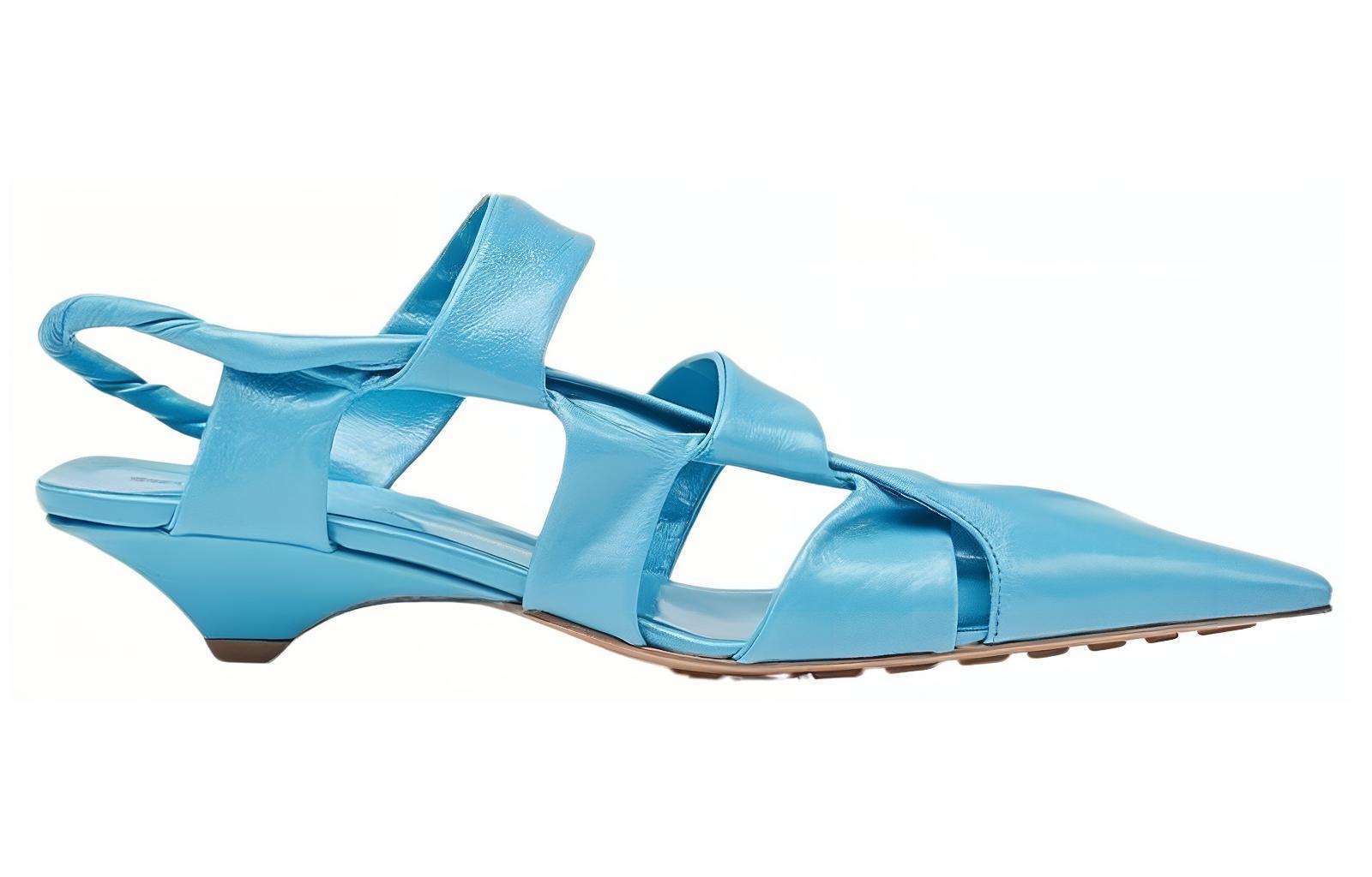 Bottega Veneta Point Casual Shoes Women's Blue