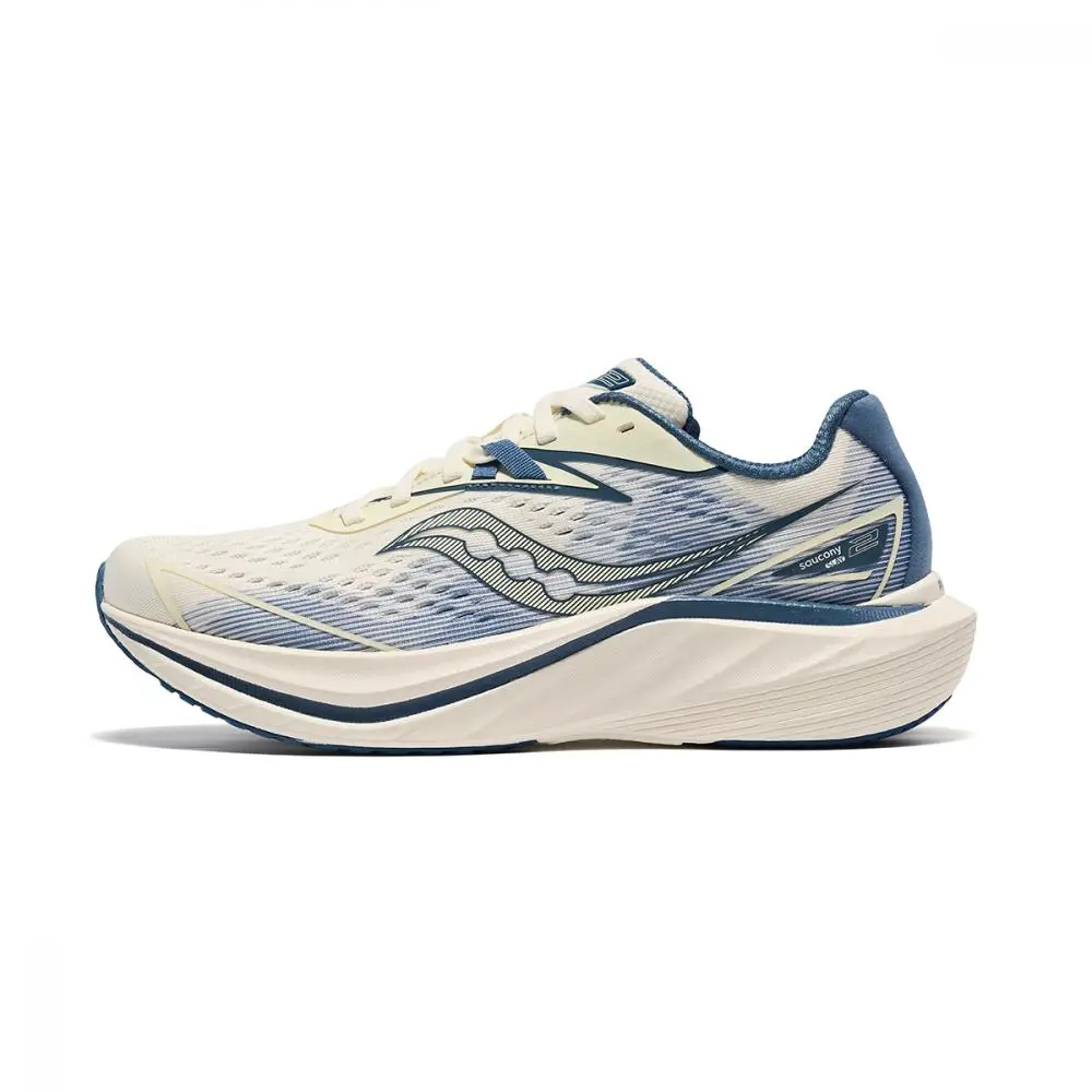 Saucony Slay Full Speed 2 Shock Absorbers Low Top Racing Running Shoes Unisex Beige Blue