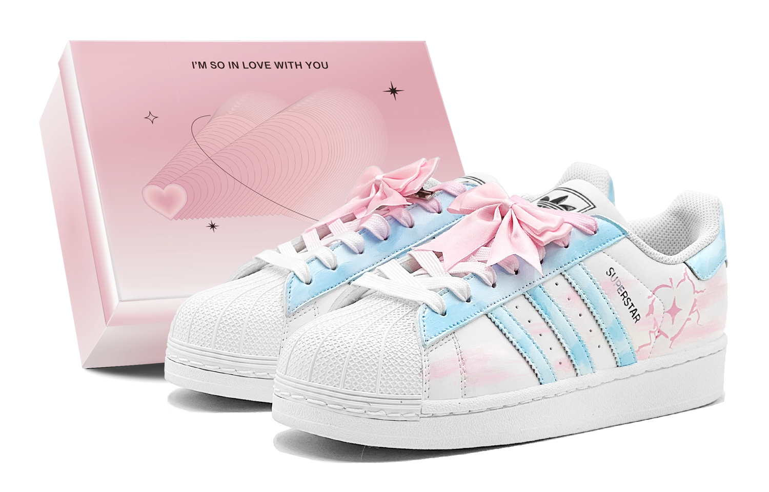 Adidas Originals Superstar 2 Skateboard Shoes Women's Low top Pink