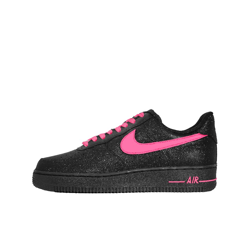 Nike Air Force 1 Height Increasing Low Top Skateboard Shoes Unisex Black Pink