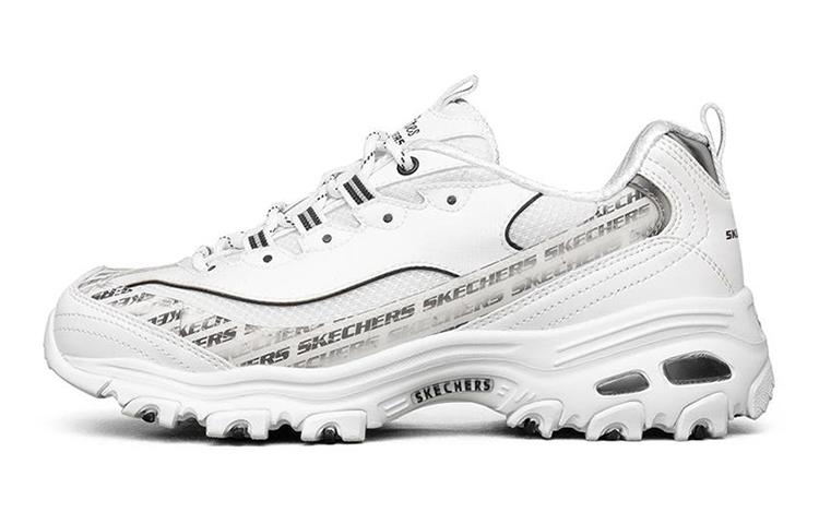 Skechers D'Lites 1.0 Low Sneaker Gs White/Black Women's