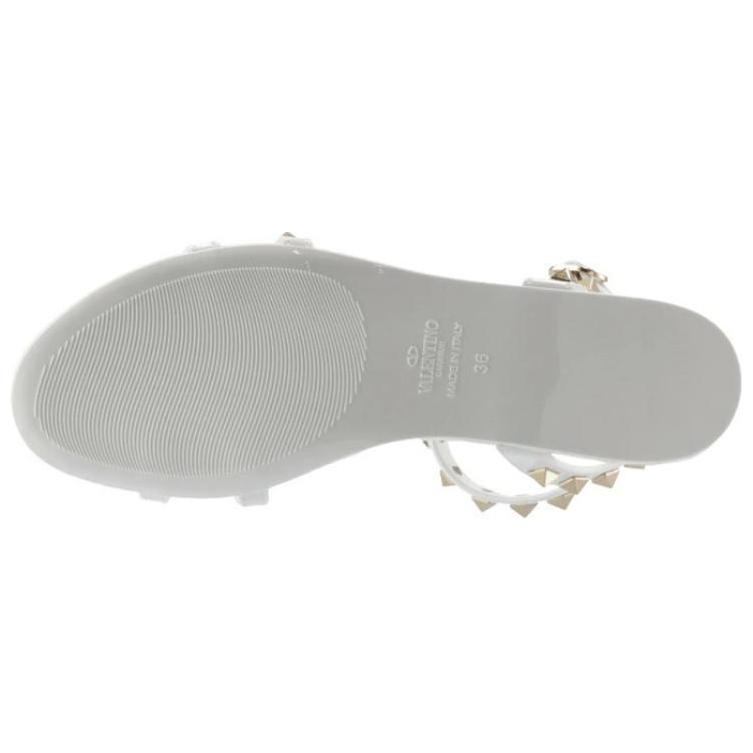 Valentino ROCKSTUD One Strap Sandals Women's White