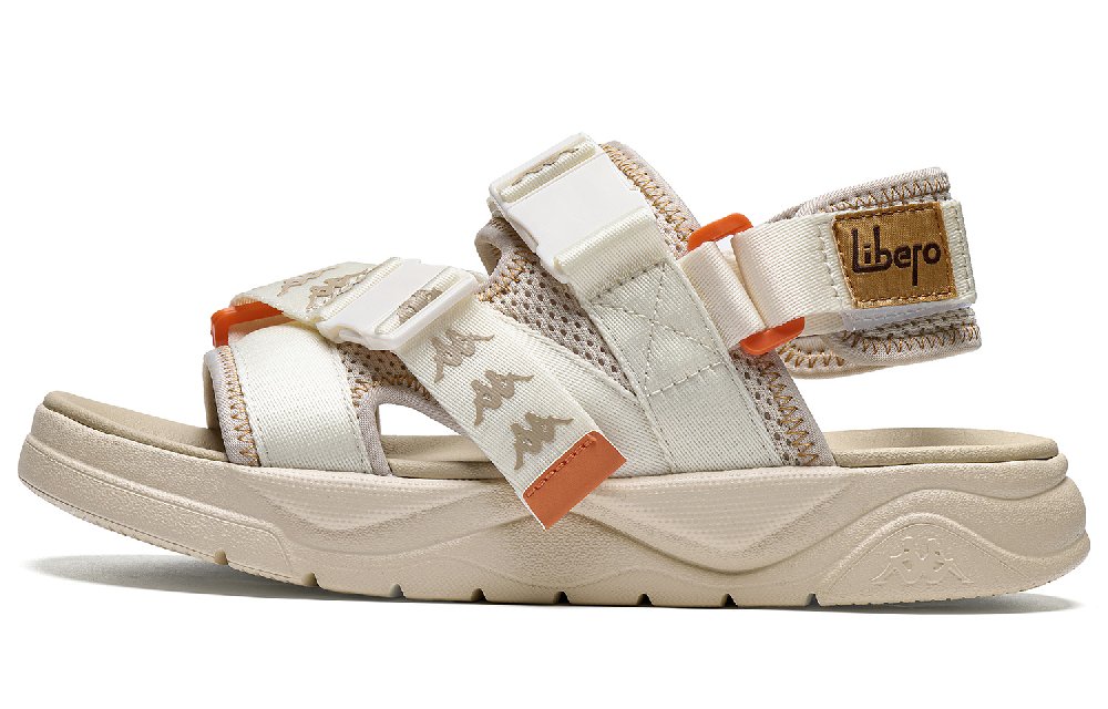 Kappa Jungle Lion Collection Beach Sandals Unisex Beige Yellow