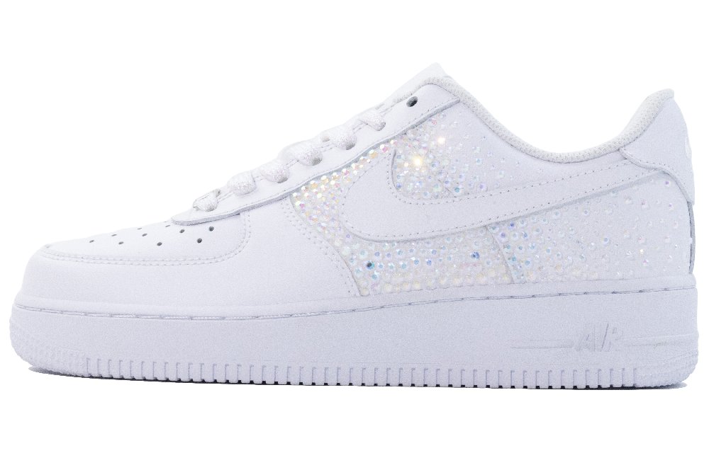 Nike Air Force 1 Abrasion Resistant Low Top Skateboard Shoes Women's White