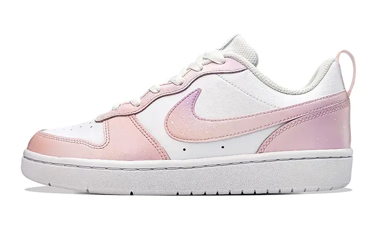 Nike Court Borough Low 2 Low top Skateboard Shoes GS White Pink
