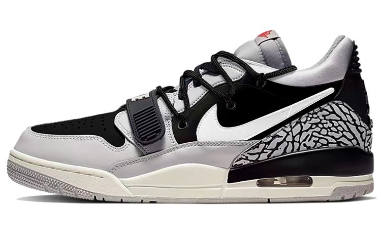 Jordan Legacy 312 Low Cushioning Low-Top Vintage Basketball Shoes Men's Black White