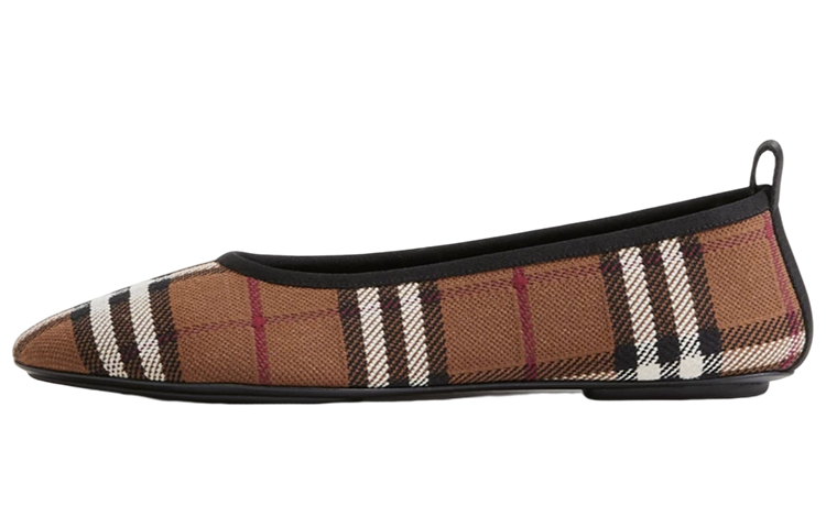 Burberry Check-print Ballerina Shoes