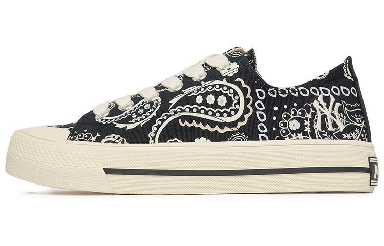MLB Playball Paisley Lightweight And Breathable Low-Top Skateboard Shoes Unisex Black