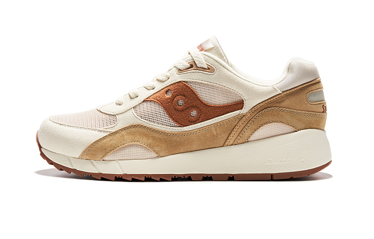 Saucony Shadow 6000 Беговые кроссовки Низкие Бежево-коричневые Унисекс