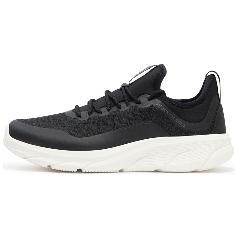 361° Anti-Slip Wear-Resistant Low-Top Running Shoes Men's Black White