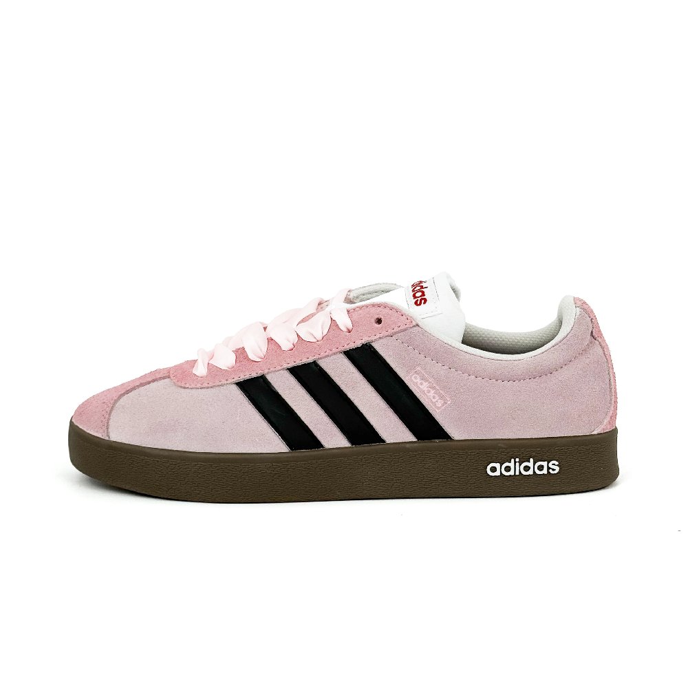 Adidas VL COURT 2.0 Abrasion Resistant Balance Low Top Skateboard Shoes Unisex Pink Purple