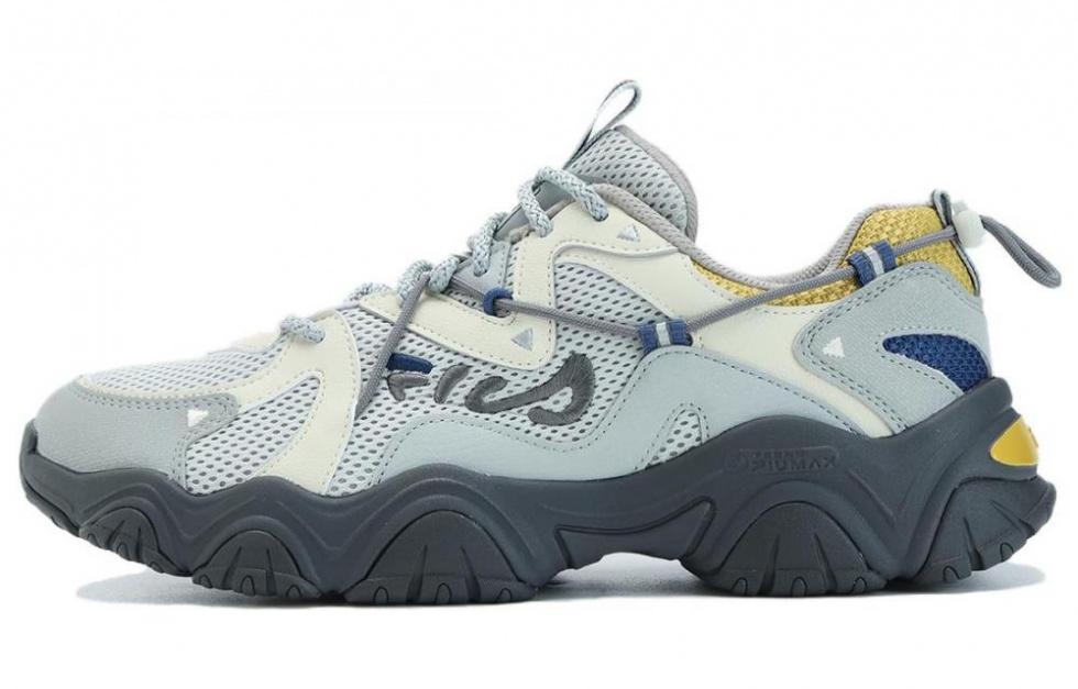 FILA Fluid 4 Sneakers 'Grey White Yellow'