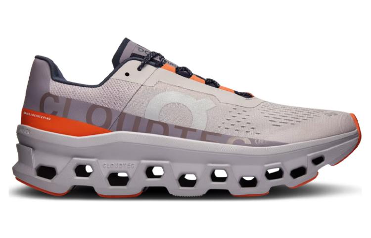 On Cloudmonster Anti-Slip Wear-Resistant Low-Top Carbon Plate Casual Running Shoes Men's Gray