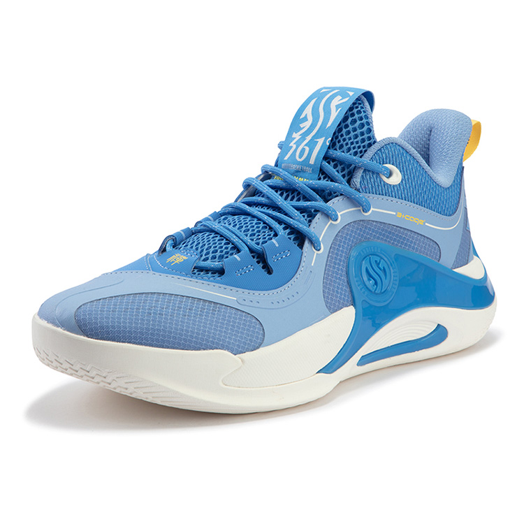 361° Zen TEAM Denver Cushioning Anti-Slip And Wear-Resistant Low-Top Basketball Shoes Men's Light Cobalt Blue