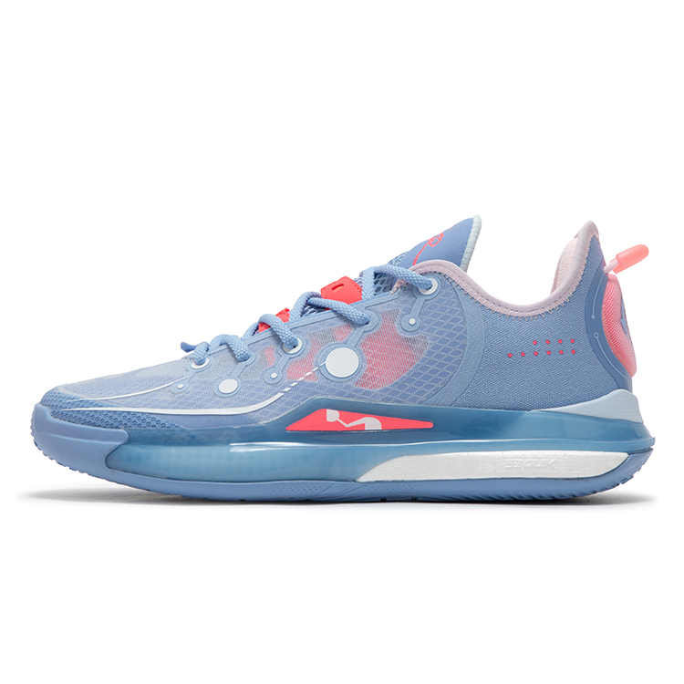 361° DVD2 SE Reverse Cushioning Wear-Resistant Low-Top Basketball Shoes Men's Blue Pink