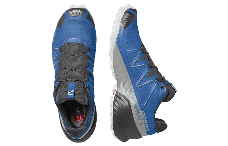 SALOMON Speedcross 5 Abrasion Resistant Low top Running Shoes Men's Black Blue