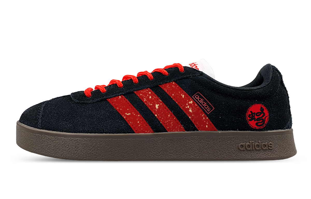 Adidas Neo VL Court 2.0 Anti Slip Wear Resistant Low Top Skateboard Shoes Unisex Black Red купить в интернет-магазине Yoocart с быстрой доставкой по России.