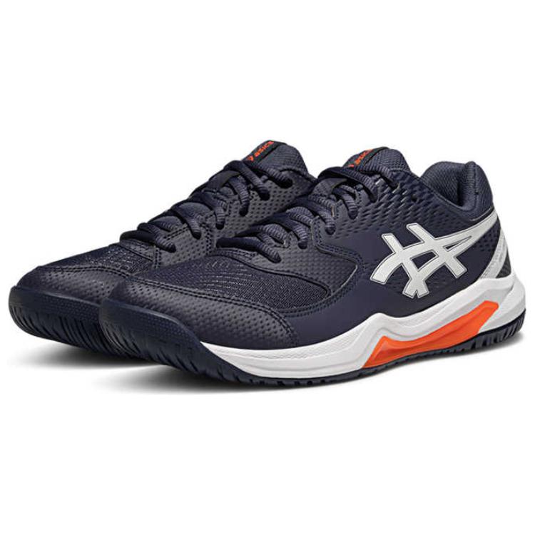 Asics Gel Dedicate 8 Low Top Tennis Shoes Men's Blue Gray
