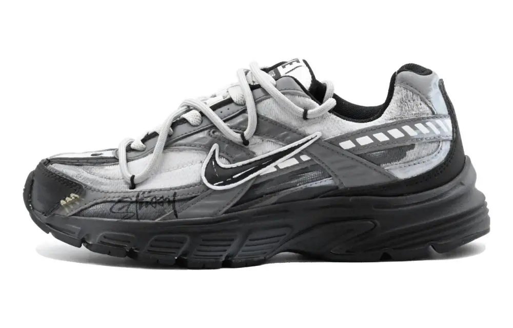 Nike Initiator Cushioning, Wear Resistant Low top Running Shoes Unisex Black Gray