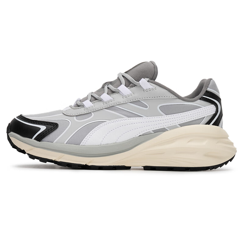 PUMA Hypnotic LS Abrupt Abrasion Resistant Breathable Low Top Casual Shoes Unisex Gray White Black