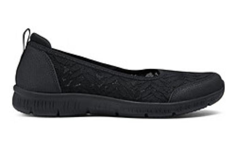 Skechers Cushioned Wear-Resistant Breathable Supportive Lightweight Low-Top Casual Shoes Women's Black