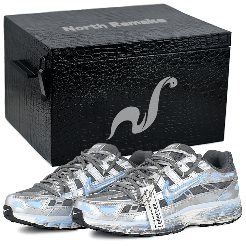 Nike P 6000 Abrasion Resistant Low Top Running Shoes Women's Silver