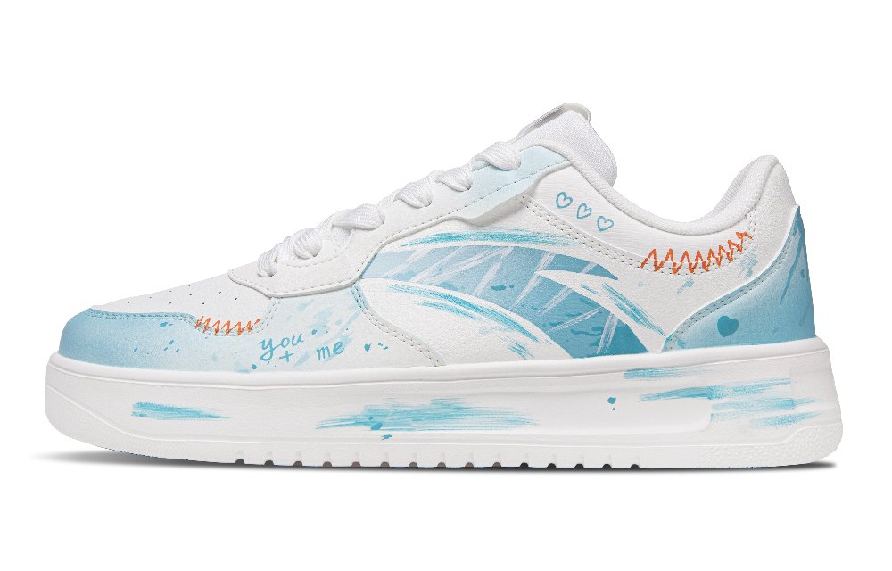 Anta Relaxed Slip Resistant, Balance, Lightweight Low Top Skateboard Shoes Women's Sky Blue