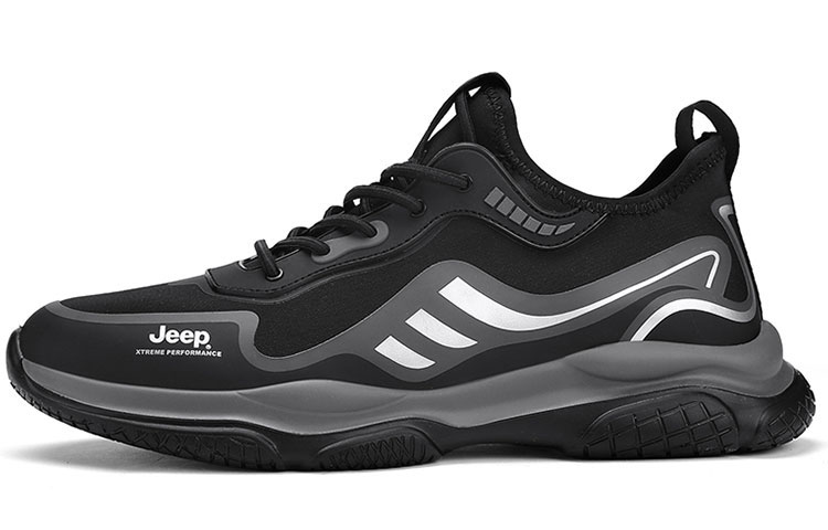 Jeep Low Top Outdoor Shoes Men's Black