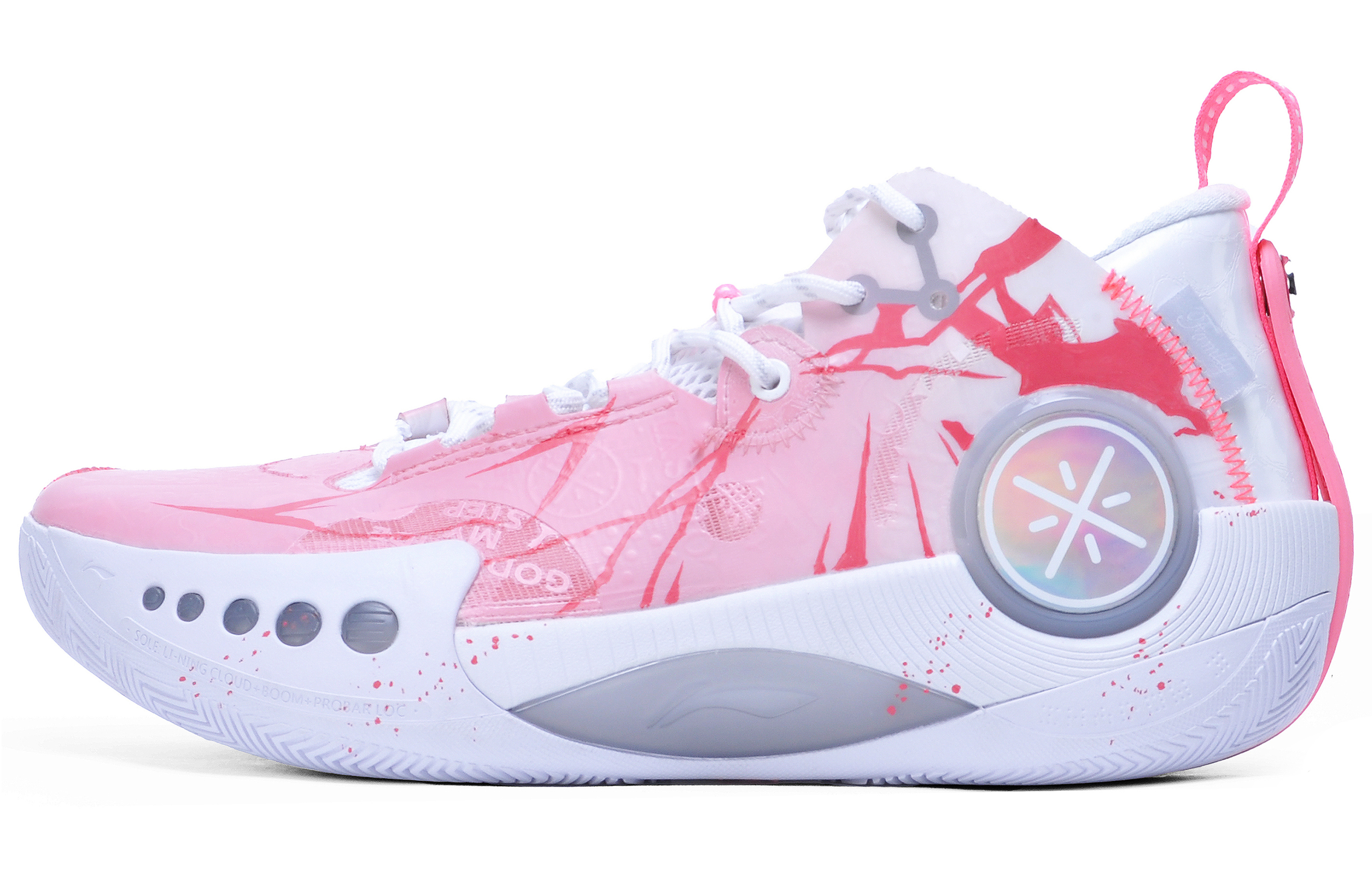 LINING Basketball Shoes Men's Mid top White/Blue/Pink купить в интернет-магазине Yoocart с быстрой доставкой по России.