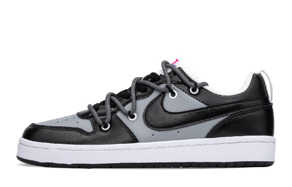 Nike Low Top Skateboard Shoes GS Black Gray
