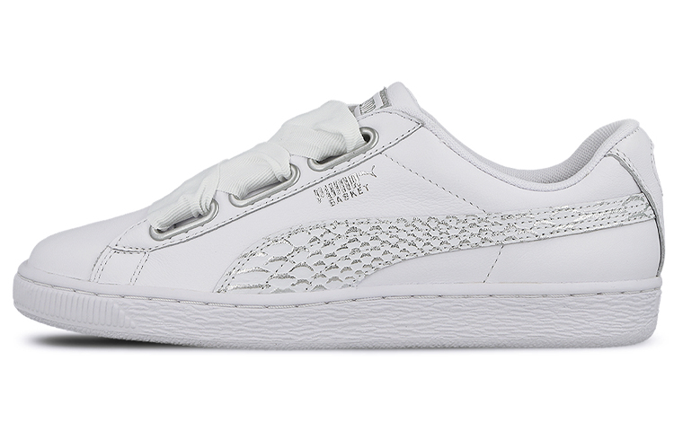 PUMA Basket Heart Oceanaire Leisure Board Shoes White Women's