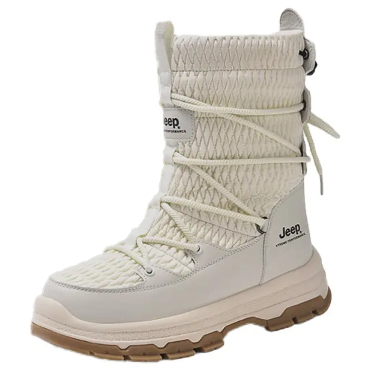 Jeep Short Snow Boots Unisex White