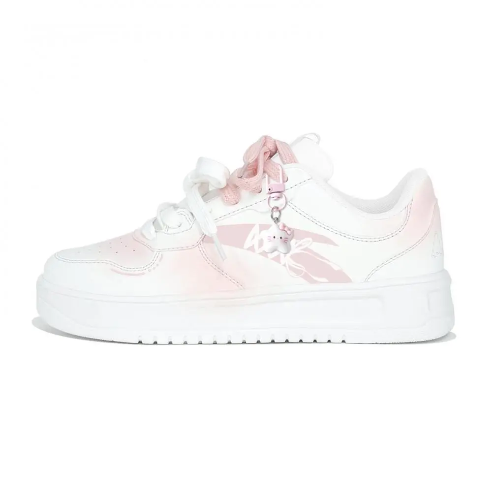 Anta Relaxed Wear resistant And Lightweight Low top Skateboard Shoes Women's White Pink