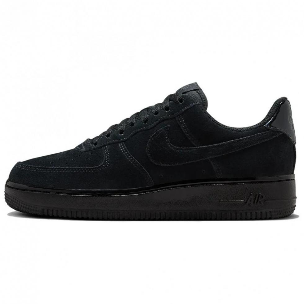 Nike Air Force 1 Low '07 Triple Black Suede Women's