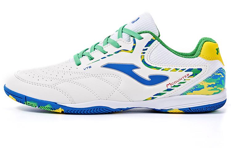 Joma IC/IN Anti-Slip Wear-Resistant Soccer Shoes Men's White Green