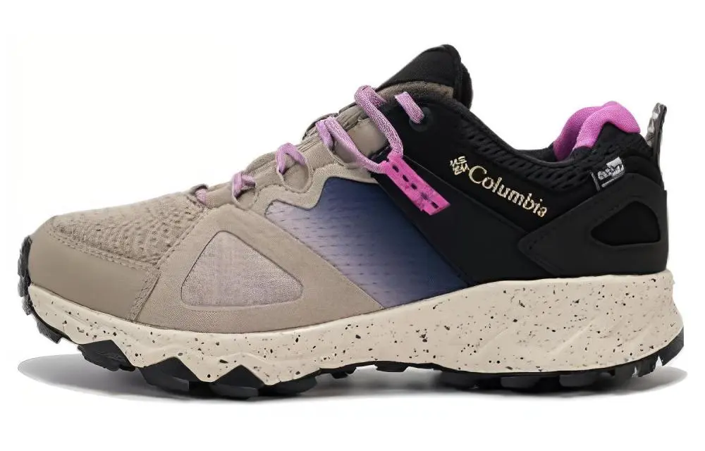 Columbia Cushioning, Wear Resistant Low top Mountaineering Shoes Women's Beige Purple