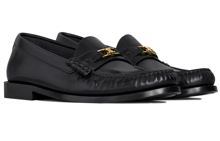 CELINE Luco Triomphe Casual Shoes Women's Black