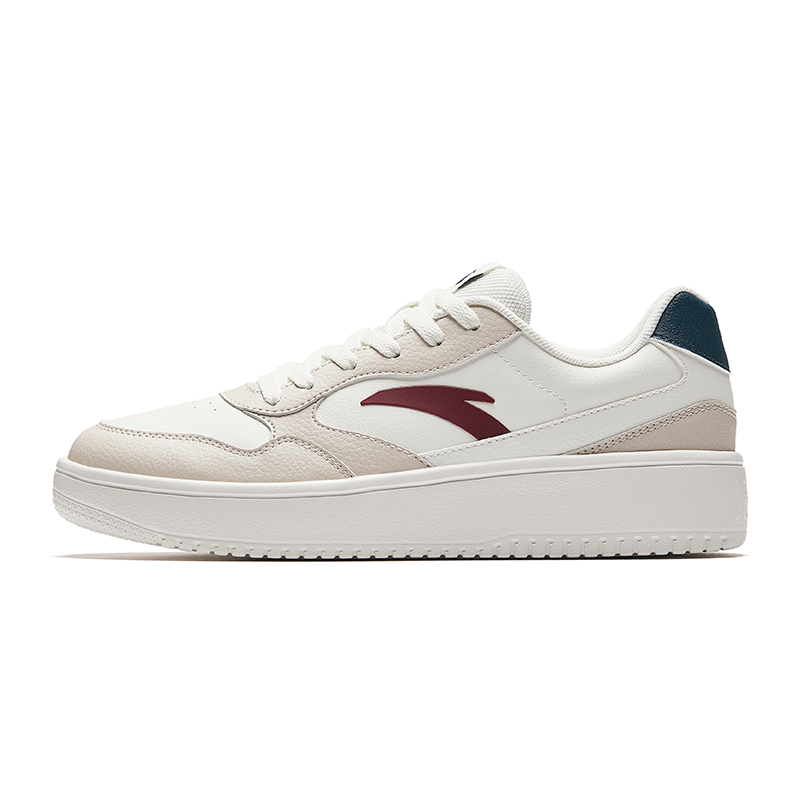 Anta Lightweight Non slip Lightweight Low Top Skateboard Shoes Men's White