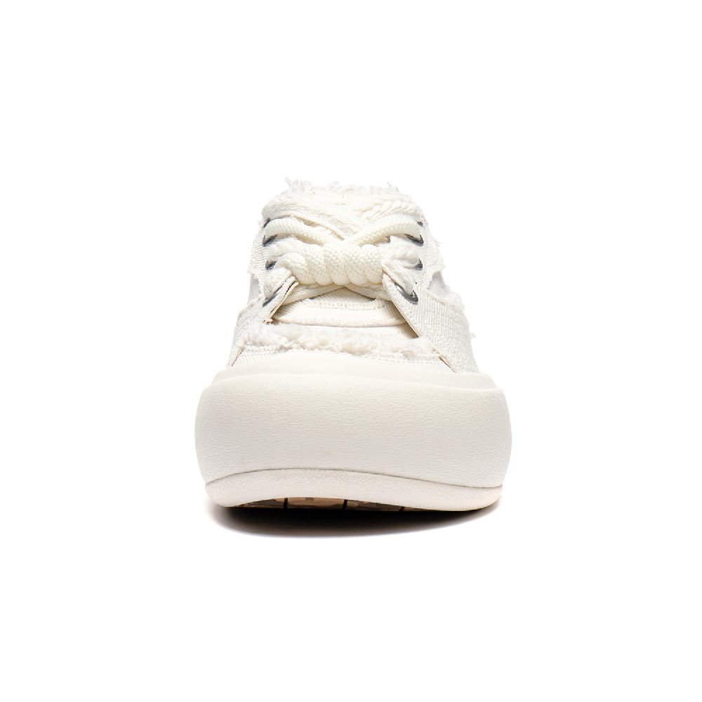 LiNing Puff Mule Cushioning Wear-Resistant Low-Top Skateboard Shoes Women's Ecru
