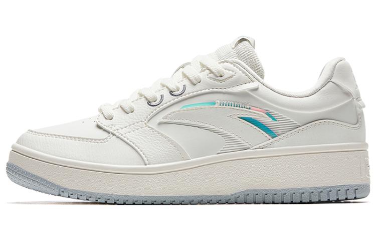 Anta Anti-Slip Wear-Resistant Low-Top Skateboard Shoes Women's Ivory White