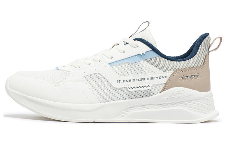 361° Lightweight Comfort 1.0 Cushioning Abrasion Resistant Breathable Low Top Casual Shoes Men's White